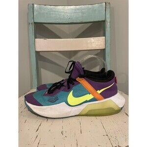 NIKE AIR ZOOM CROSSOVER BASKETBALL Big Kid Shoes Sz 7 Teal Volt‎ Purple Sneaker